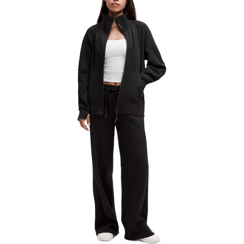 (Women) Lululemon Scuba High-Neck Long Sleeve Jacket Women’s Black Casual Stylish LW3IJ2S 圖 6