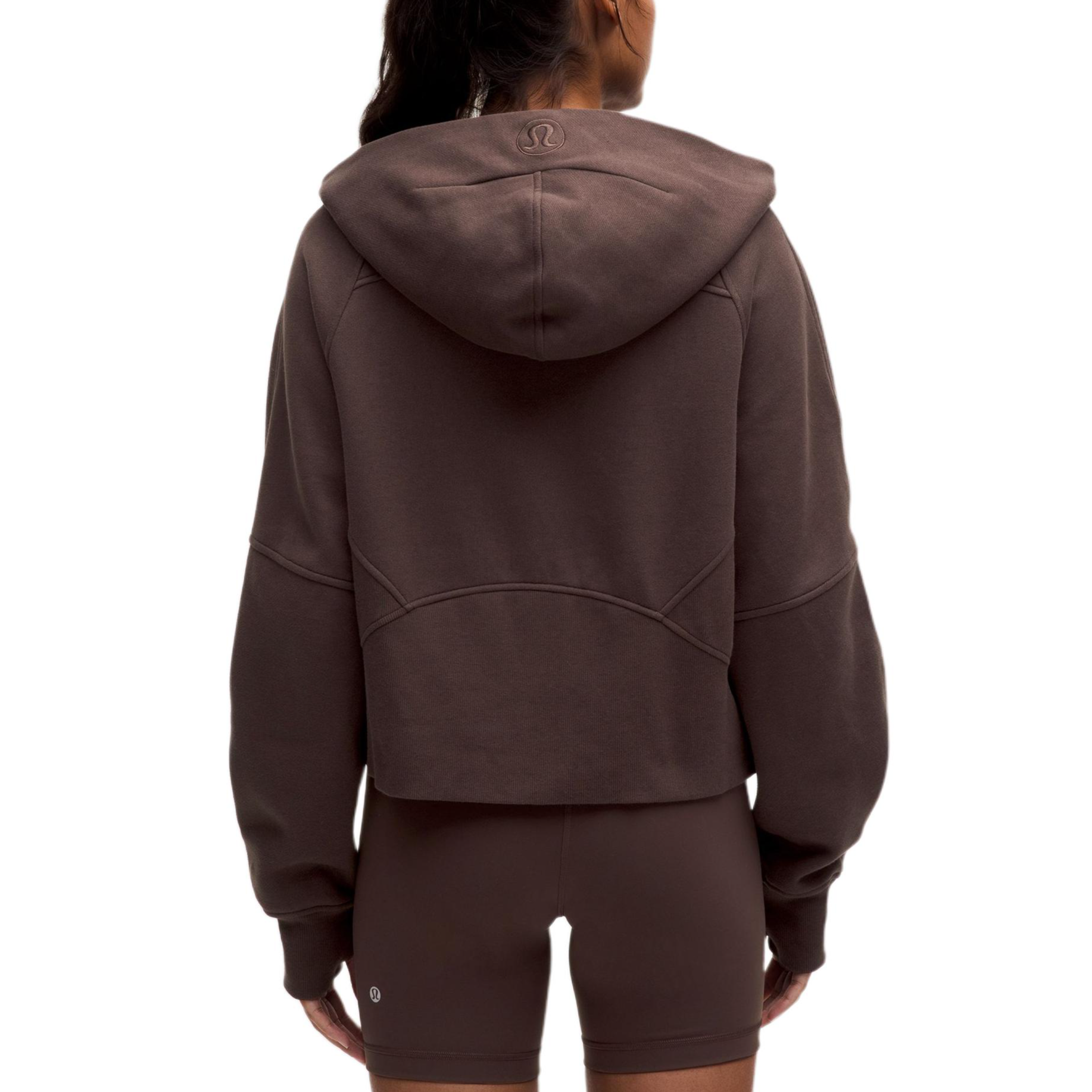 Sizing (W) Lululemon Scuba Hoodie Chaqueta Corta Casual Cálida y Suave en Color Liso. LW3HTLS