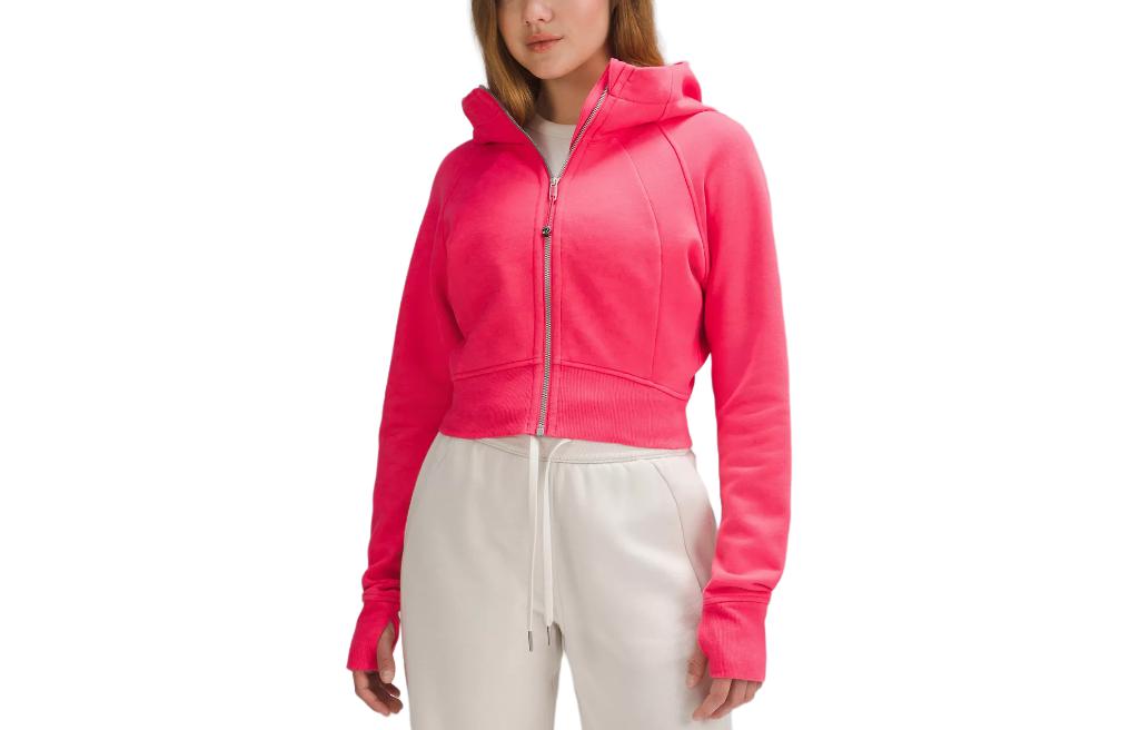 (Women) Lululemon Scuba Hoodie Cropped Zip-Up Jacket - Lightweight & Breathable LW3GZPS 圖 10