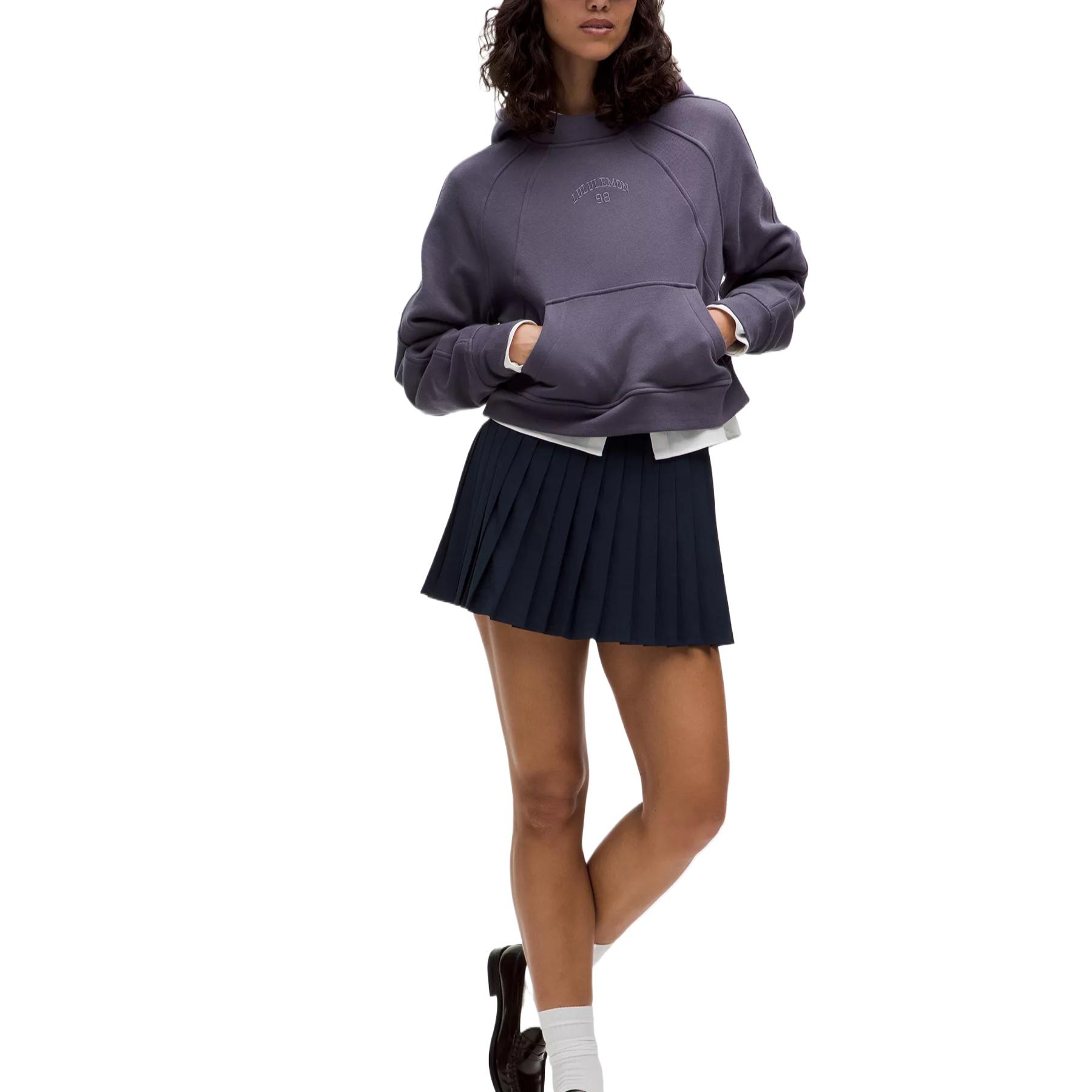 Shop (W) Lululemon连帽印花休闲舒适短款套头衫。 LW3IBPS