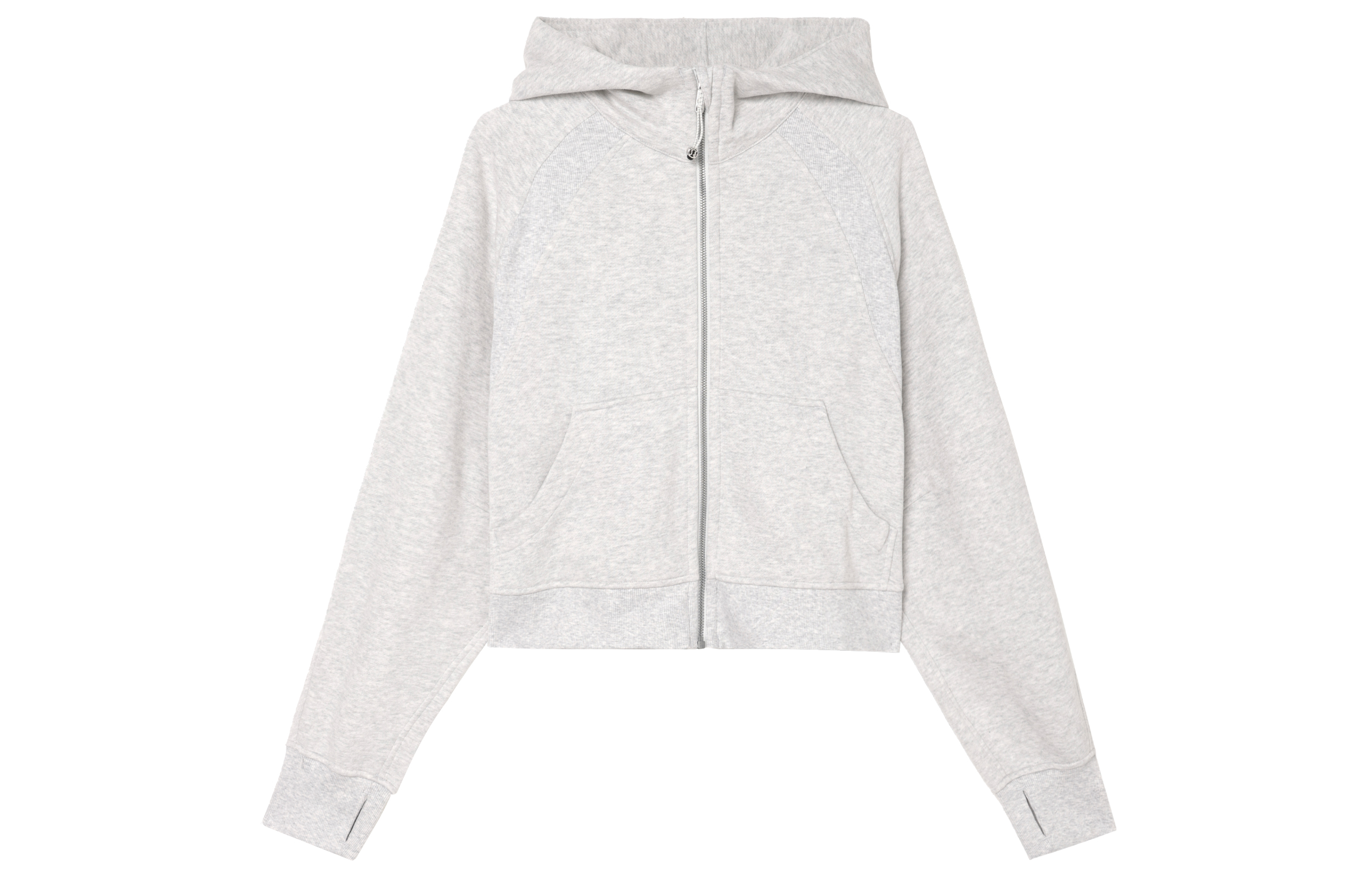 (Women) Lululemon Scuba Hoodie Loose Fit Jacket Heather Gray Core Mix LW3IG6S