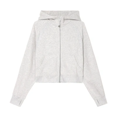 (Women) Lululemon Scuba Hoodie Loose Fit Jacket Heather Gray Core Mix LW3IG6S