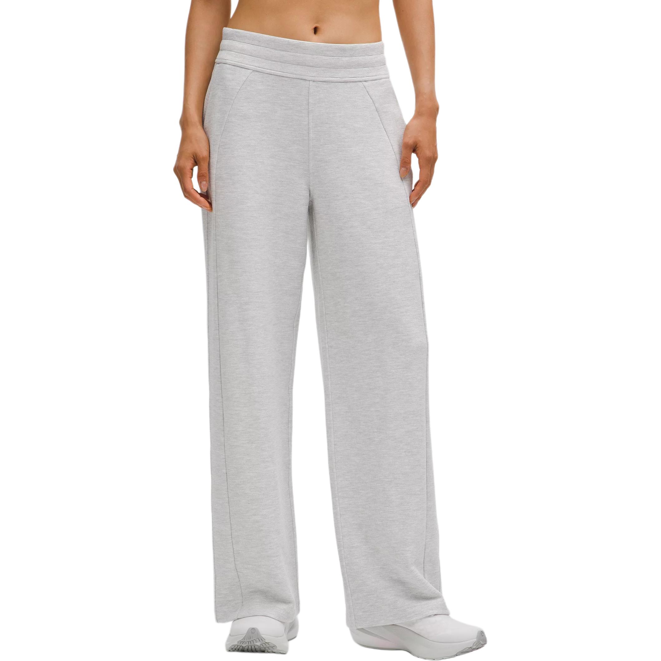 Order (W) Lululemon女款松紧中腰宽腿运动裤 - 浮雕纹理设计。 LW5ID6A