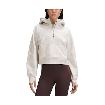 (Women) Lululemon Scuba Oversized Half-Zip Hoodie for Women - Relaxed Fit LW3GBTS,LW3DM4S