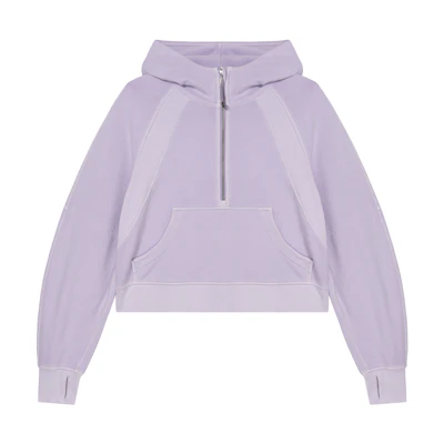 (Women) Lululemon Scuba Oversized Half-Zip Hoodie Solid Color Pullover LW3HJZS