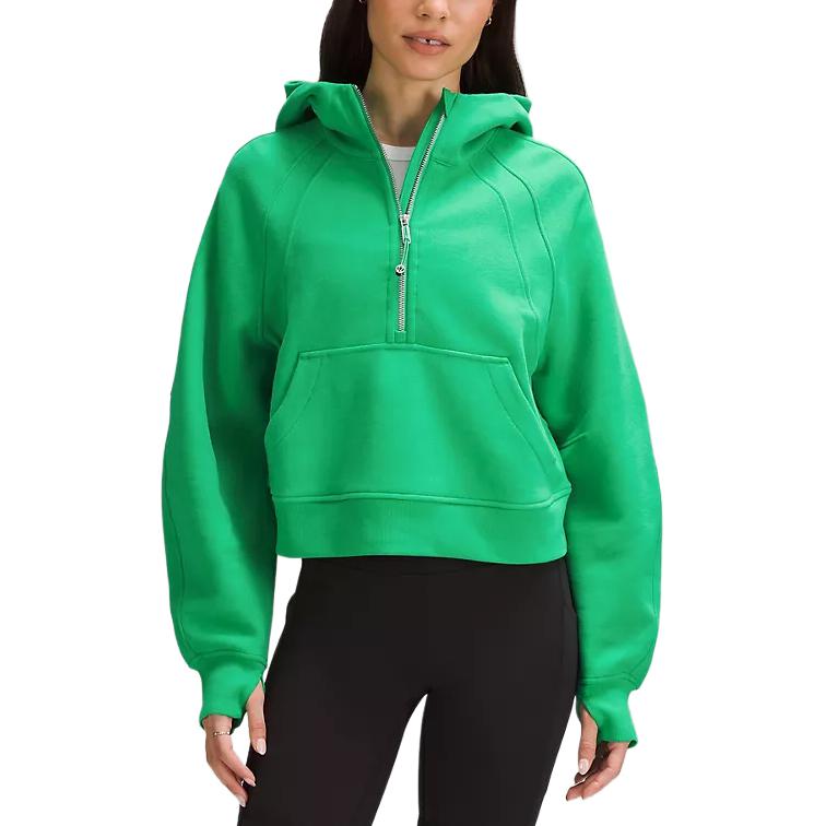 (Women) Lululemon Scuba Oversized Half-Zip Hoodie Solid Color Pullover LW3HJZS 圖 14