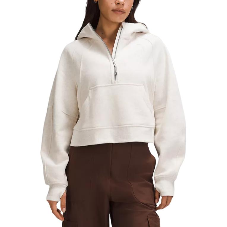 (Women) Lululemon Scuba Oversized Half-Zip Hoodie Solid Color Pullover LW3HJZS 圖 16