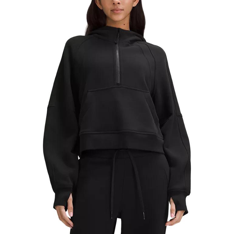 (Women) Lululemon Scuba Oversized Half-Zip Hoodie Solid Color Pullover LW3HJZS 圖 18