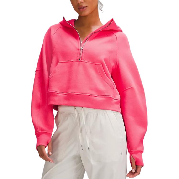 (Women) Lululemon Scuba Oversized Half-Zip Hoodie Solid Color Pullover LW3HJZS 圖 8