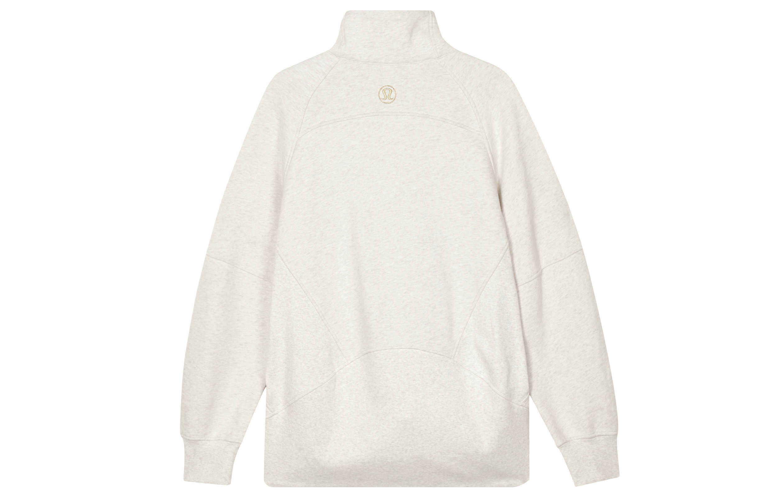 Lookbook (W) Lululemon Scuba Sudadera Oversize Media Cremallera Mujer Gris Claro. LW3HZ4S