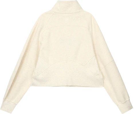 (W) Lululemon Scuba Oversized Half-Zip Pullover Ivory/Gold Sweater Wanita LW3GNOS Lookbook (W) Lululemon Scuba Oversized Half-Zip Pullover Ivory/Gold Sweater Wanita LW3GNOS