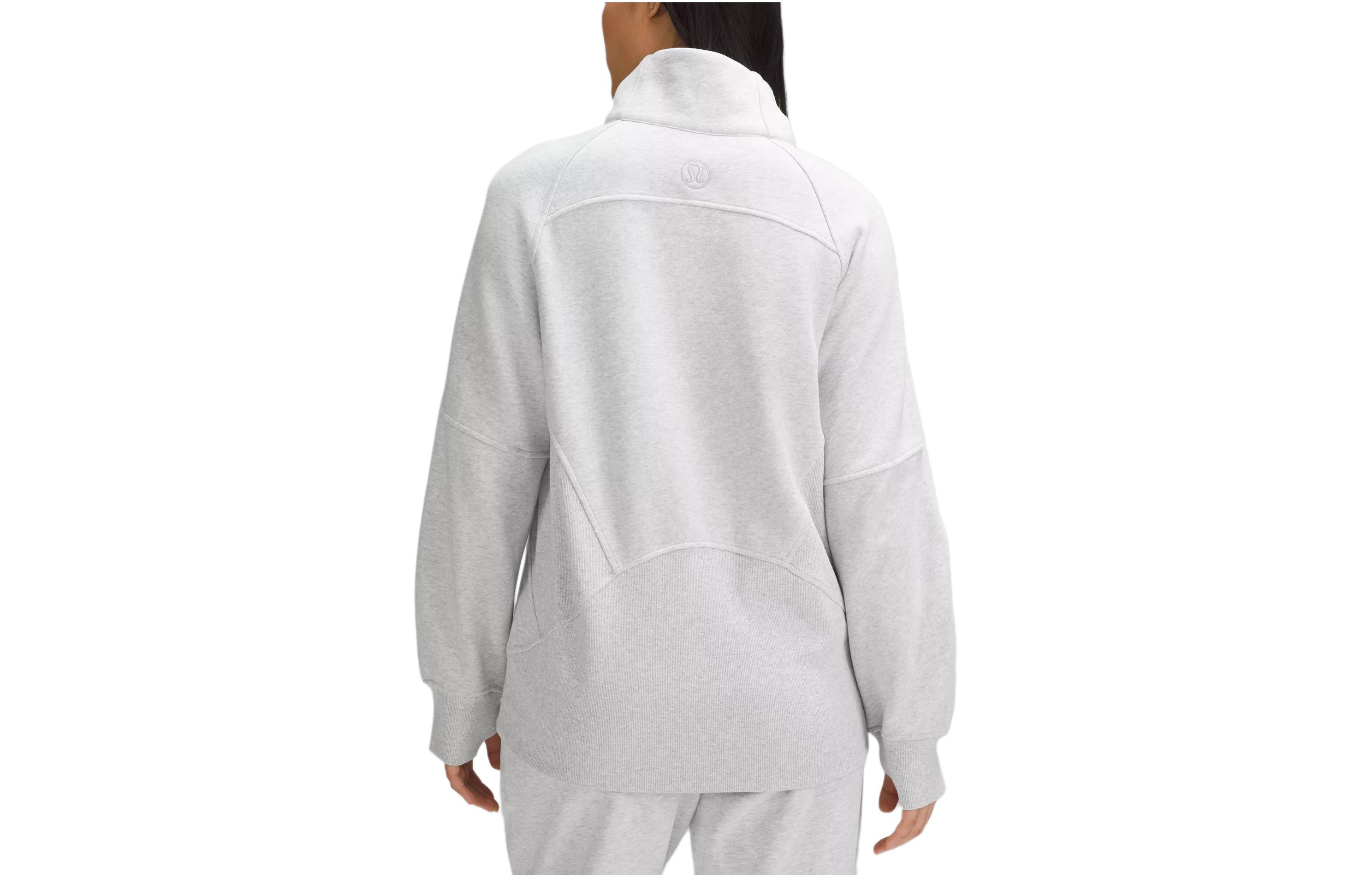 Purchase (W) Lululemon Scuba Sudadera Oversize Media Cremallera Mujer Gris Claro. LW3HZ4S