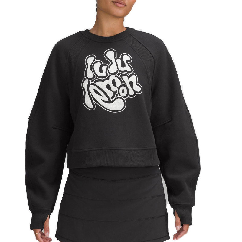 Order (W) Lululemon Scuba Oversized Pullover Embroidered Sweatshirt LW3HL6S