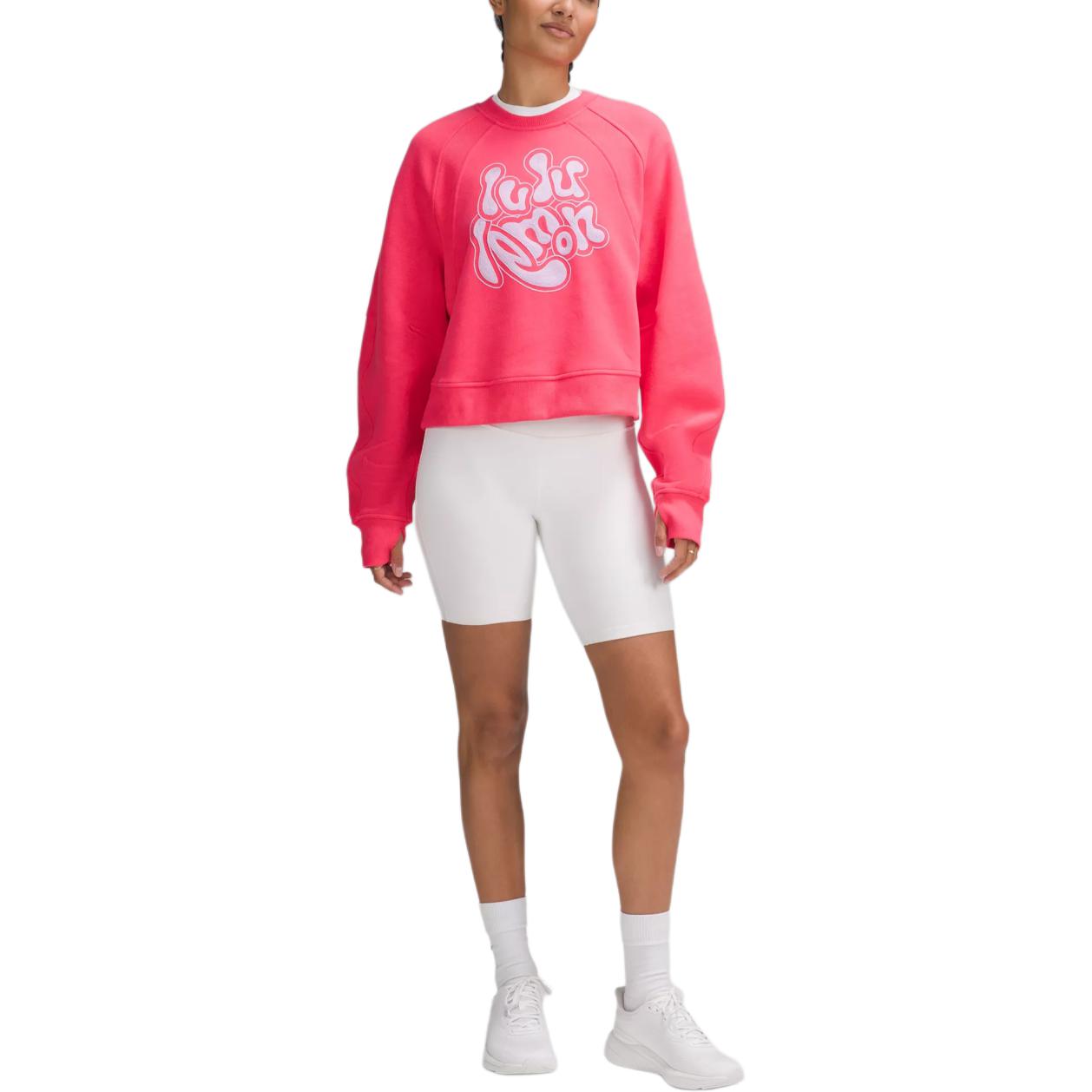 Details for (W) Lululemon Scuba Oversized Pullover Embroidered Sweatshirt LW3HL6S