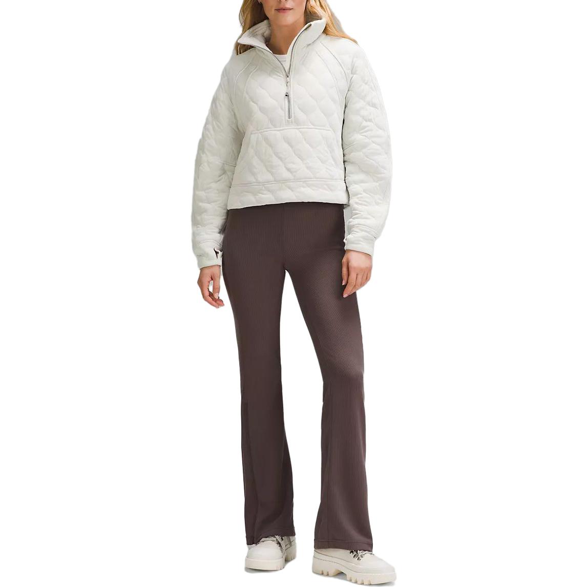 Shop (W) Lululemon女士宽松款夹棉半拉链连帽衫 LW3HFKS