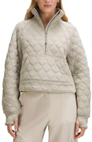 Cheap (W) Lululemon 女款加大版半拉鍊絎縫連帽運動衫 LW3HFKS