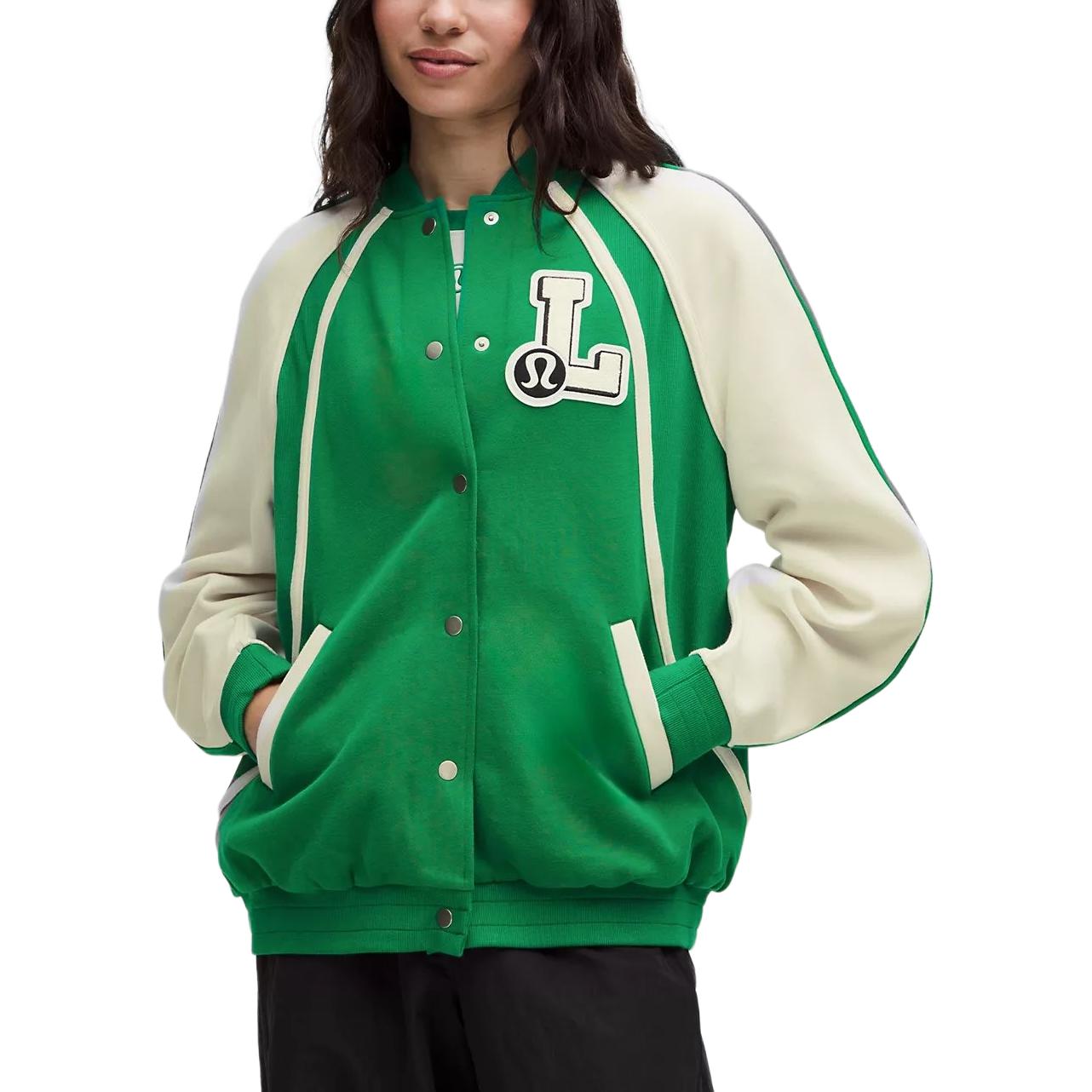 (Women) Lululemon Scuba Printed Breathable Cotton-Blend Wool Jacket LW3IOZS 圖 2