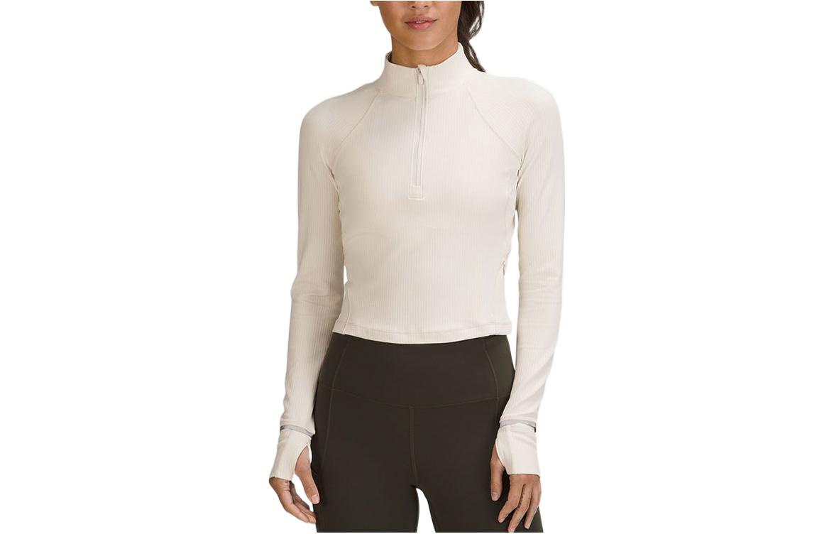 (Women) Lululemon Scuba Rulu Ribbed Half-Zip Pullover Jacket Women LW3GOQS