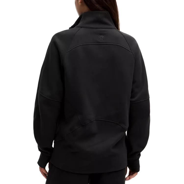 (Women) Lululemon Scuba Series Black Stand Collar Stylish Long-Sleeve Jacket LW3HJ0S 圖 5