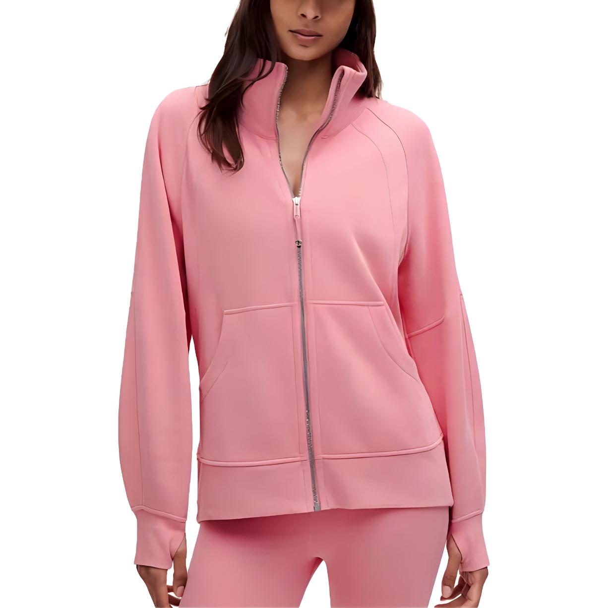 (Women) Lululemon Scuba Series Black Stand Collar Stylish Long-Sleeve Jacket LW3HJ0S 圖 9