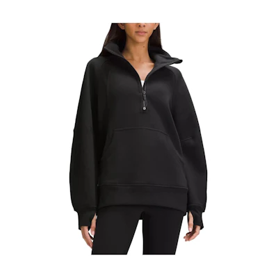 (Women) Lululemon Scuba Solid Fitted Mock Neck Long Sleeve Knit Top Women LW3HTBS