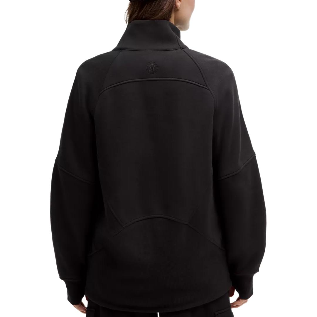 Shop (W) Lululemon 女款Scuba SS25高領半拉鏈寬鬆長袖運動衫 黑色 LW3JAMS
