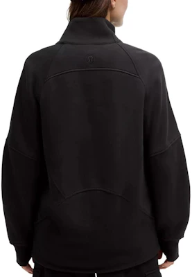 (W) Lululemon 女款Scuba SS25高領半拉鏈寬鬆長袖運動衫 黑色 LW3JAMS Shop (W) Lululemon 女款Scuba SS25高領半拉鏈寬鬆長袖運動衫 黑色 LW3JAMS
