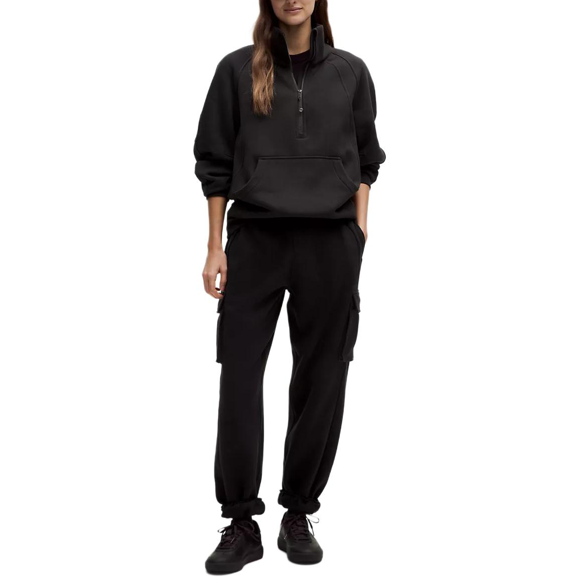 Purchase (W) Lululemon 女款Scuba SS25高領半拉鏈寬鬆長袖運動衫 黑色 LW3JAMS