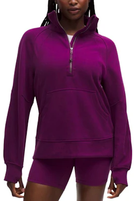 (W) Lululemon 女款Scuba SS25高領半拉鏈寬鬆長袖運動衫 黑色 LW3JAMS Cheap (W) Lululemon 女款Scuba SS25高領半拉鏈寬鬆長袖運動衫 黑色 LW3JAMS