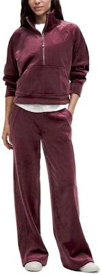 (W) Lululemon 女款天鵝絨防汗中腰寬管運動長褲 LW5GVAS 4