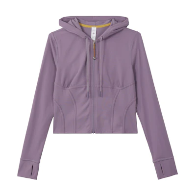 (Women) Lululemon Seamed Nulu Full-Zip Hooded Cropped Jacket Hoodie LW3HOES