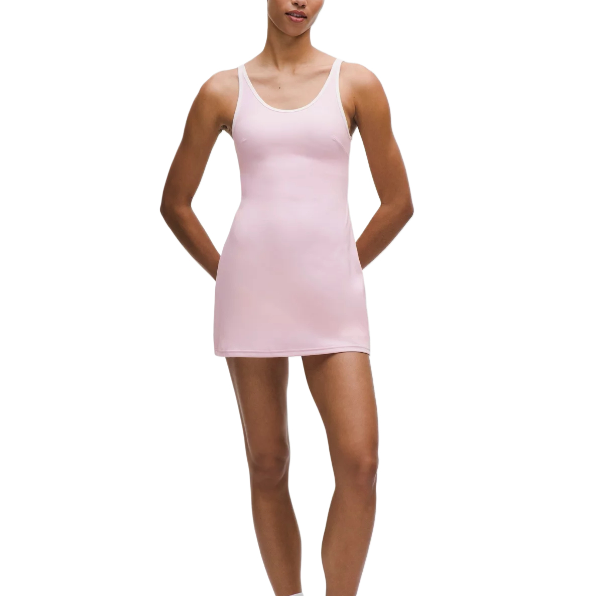 (Women) Lululemon Sleeveless Tennis Dress - Comfy, Medium Support, Crew Neck Design LW1FEYS