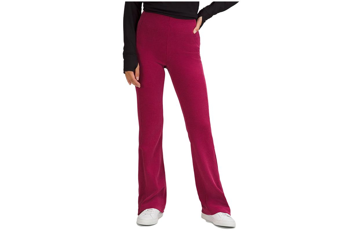 Purchase (W) Lululemon Softstreme Seluar Kasual Zip Flare Berlapik Fleece. LW5FGQA