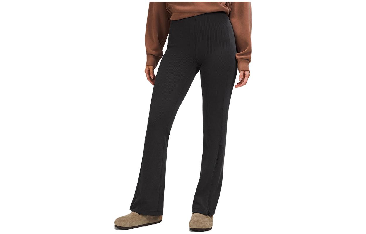 Sizing (W) Lululemon Softstreme Seluar Kasual Zip Flare Berlapik Fleece. LW5FGQA