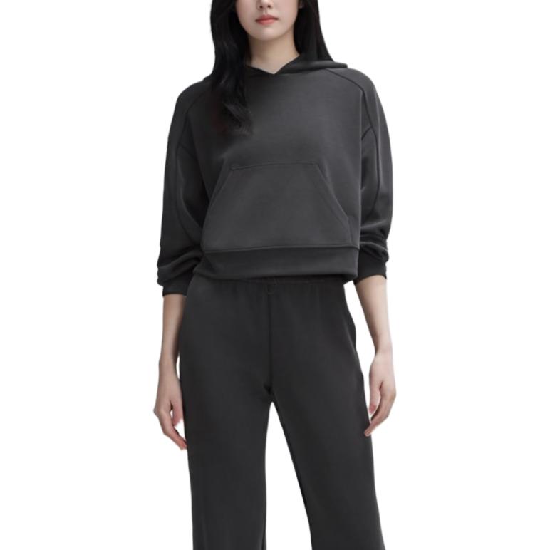 Cheap (W) Sudadera Lululemon Softstreme™ Oversize Crop Mujer Manga Larga Azul Teal LW3HMVS