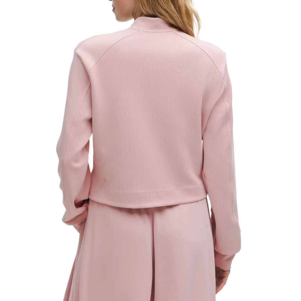 Details for (W) Lululemon Softstreme Jaket Selesa Lembut Berusuk Pendek. LW3JP5S