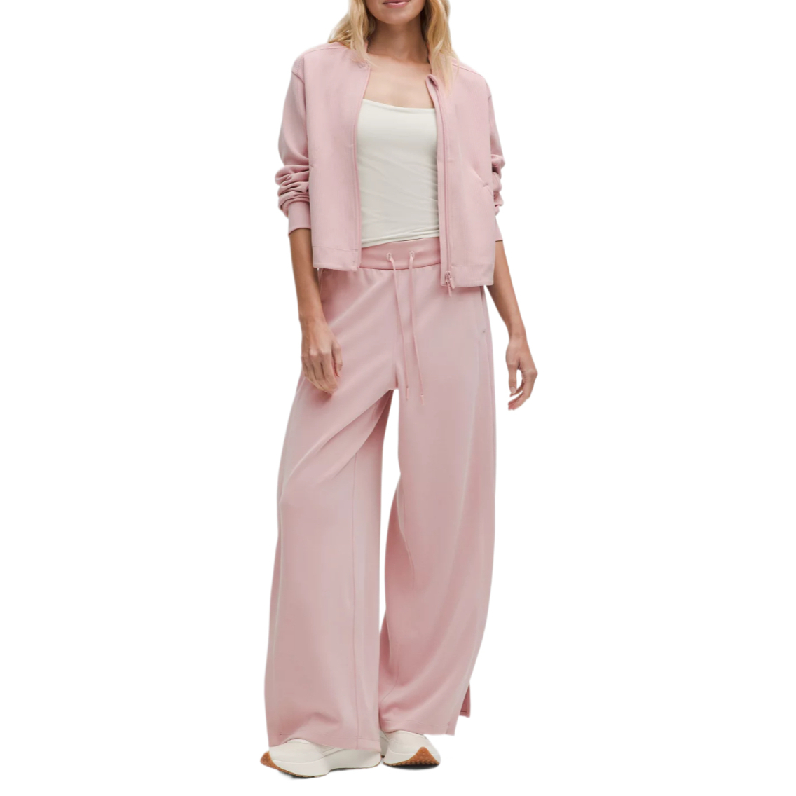 Sizing (W) Lululemon Softstreme Jaket Selesa Lembut Berusuk Pendek. LW3JP5S