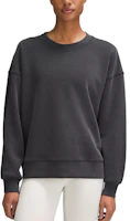 (Women) Lululemon Softstreme Crewneck Pullover Solid Loose Fit Sweatshirt Women LW3GS8S (Women) Lululemon Softstreme Crewneck Pullover Solid Loose Fit Sweatshirt Women LW3GS8S