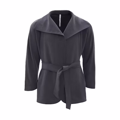 (Women) Lululemon Softstreme Solid Belted Collared Jacket LW3EZIS