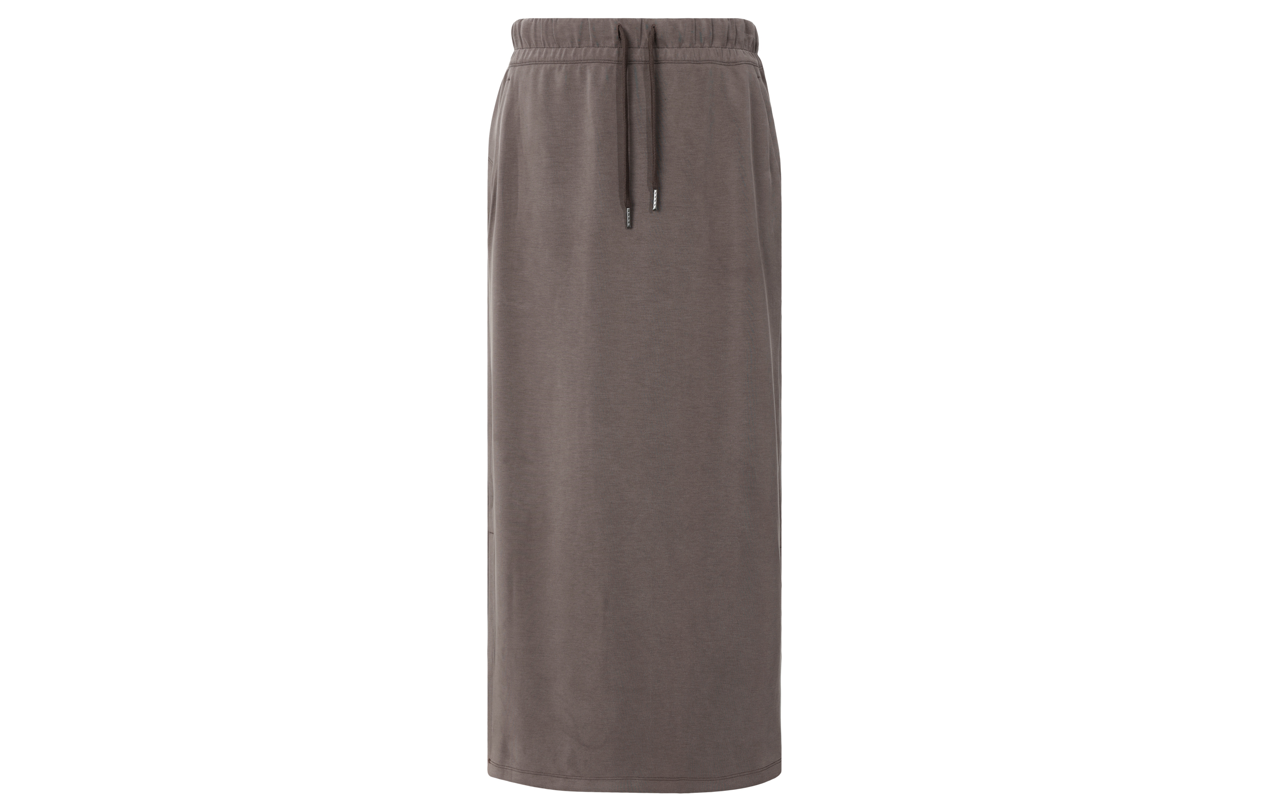 (Women) Lululemon Softstreme Solid Side Slit Athletic Skirt Casual Long Skirt Women LW8AGWS