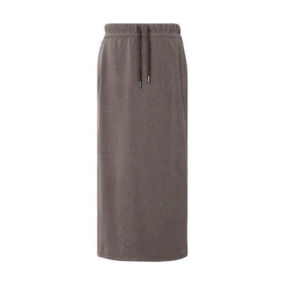 (Women) Lululemon Softstreme Solid Side Slit Athletic Skirt Casual Long Skirt Women LW8AGWS