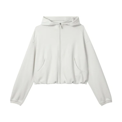 (Women) Lululemon Softstreme Solid Zippered Cropped Hoodie Jacket LW3HM8S