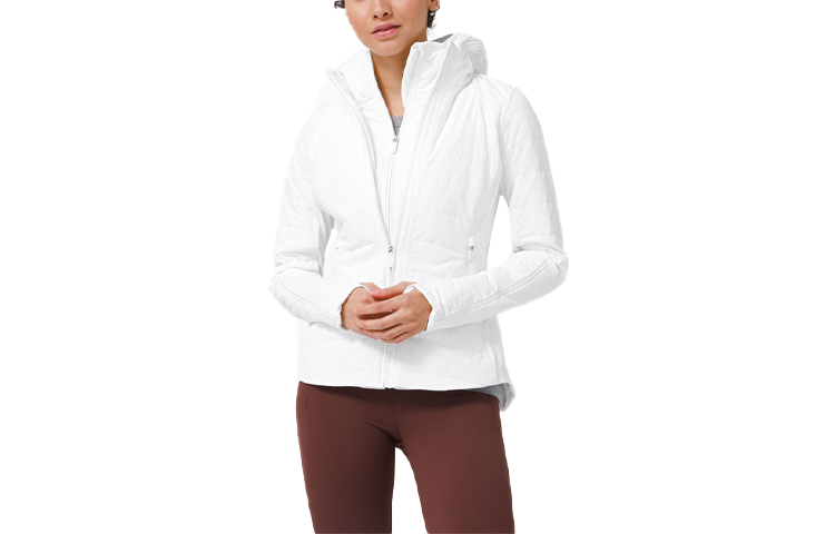(Women) Lululemon Solid Color Logo Hoodie Jacket - Activewear LW4BDKS