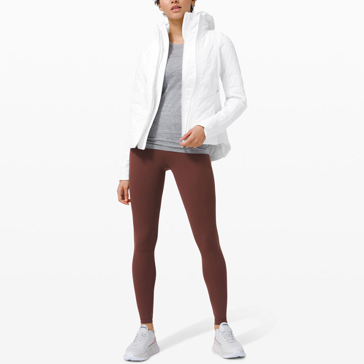 (Women) Lululemon Solid Color Logo Hoodie Jacket - Activewear LW4BDKS 圖 11