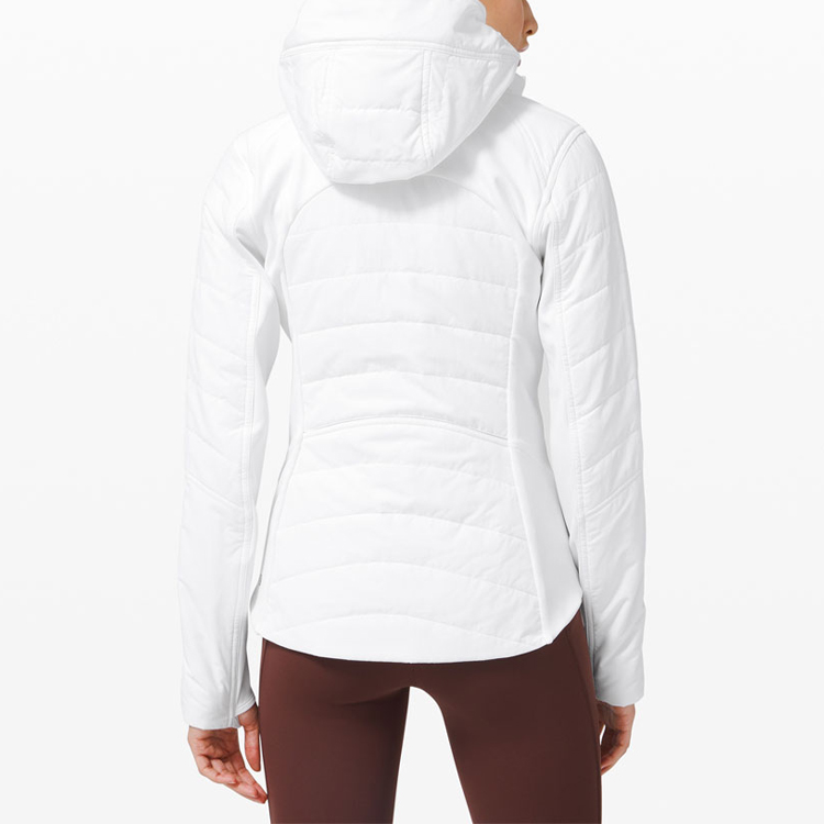 (Women) Lululemon Solid Color Logo Hoodie Jacket - Activewear LW4BDKS 圖 12