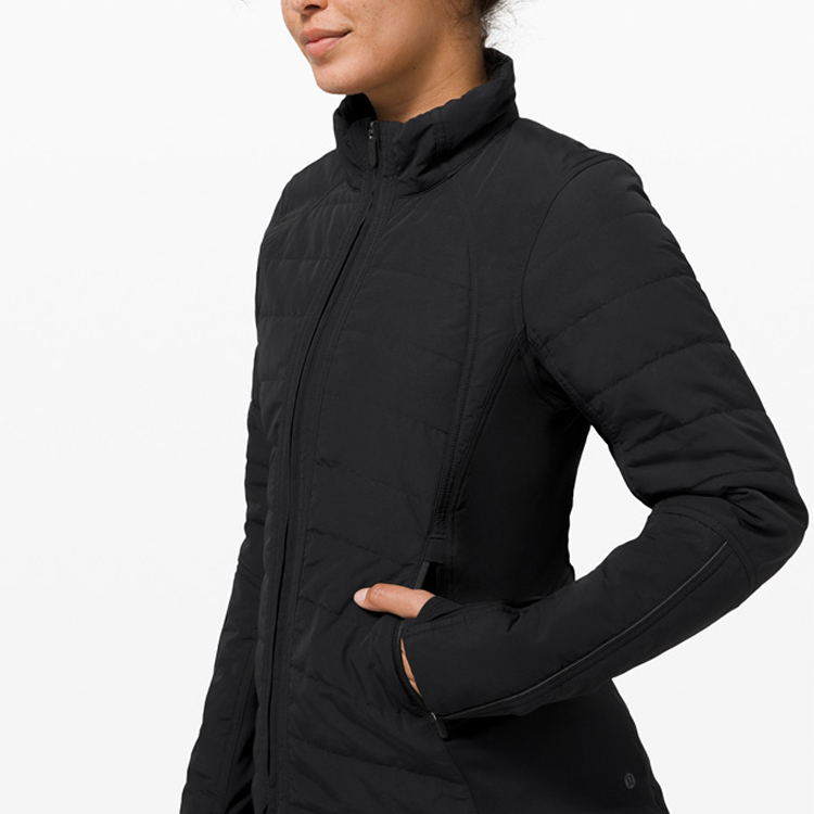 (Women) Lululemon Solid Color Logo Hoodie Jacket - Activewear LW4BDKS 圖 4