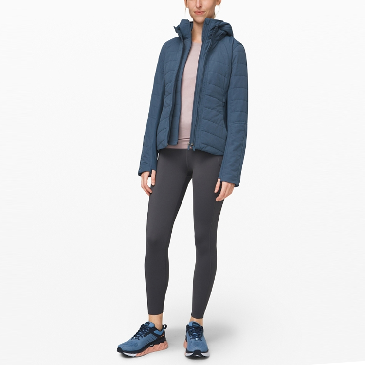 (Women) Lululemon Solid Color Logo Hoodie Jacket - Activewear LW4BDKS 圖 7