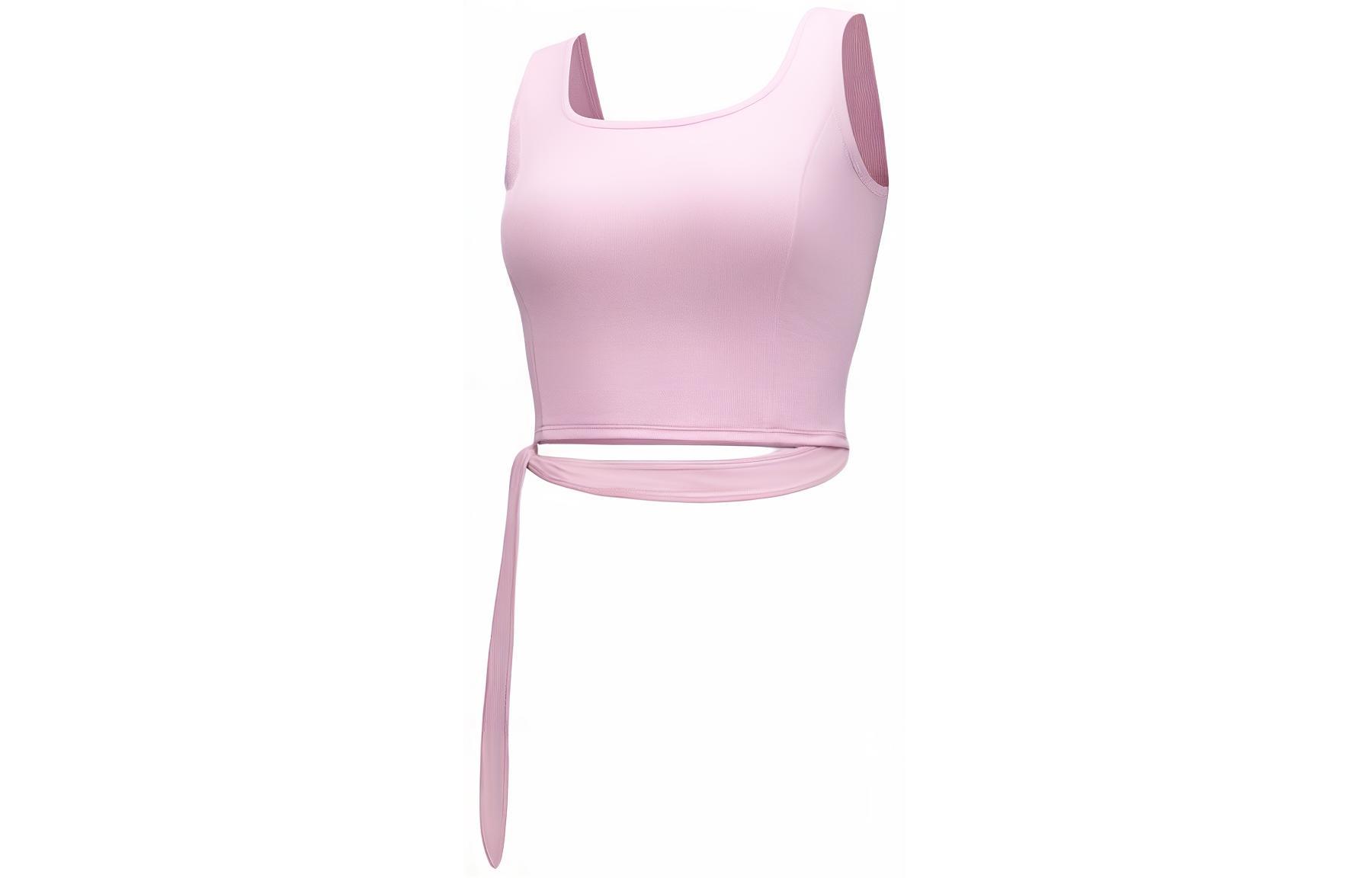 (Women) Lululemon Solid Color Sleeveless Crop Top with Side Tie Detail LW1EYVS
