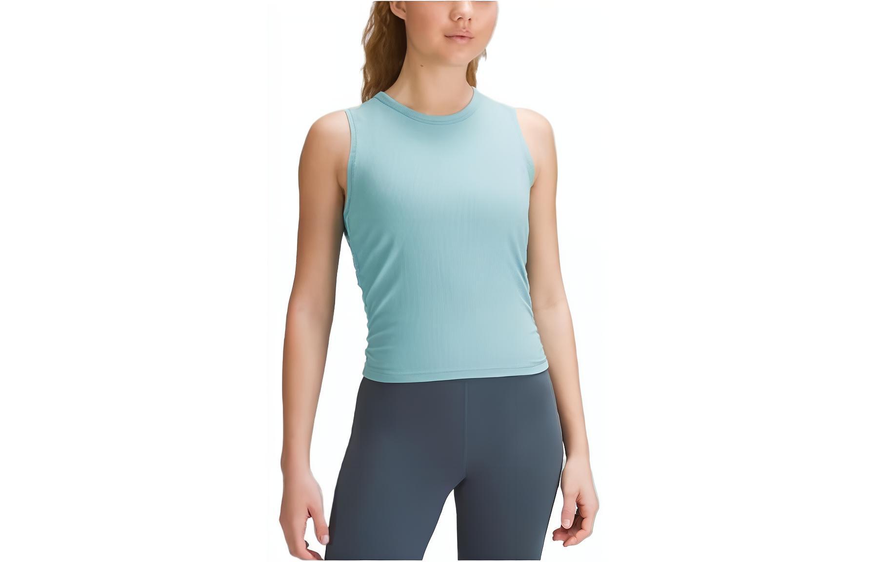 (Women) Lululemon Solid Color Sleeveless Lightweight Quick-Dry Tank Top LW1DZ8S