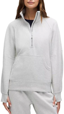 (W) Lululemon 灰色半拉鍊寬鬆長袖運動衫 LW3JFJS Buy (W) Lululemon 灰色半拉鍊寬鬆長袖運動衫 LW3JFJS